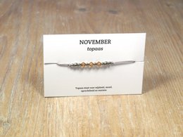 per stuk. Geboortesteen armbandjes swarovski rvs