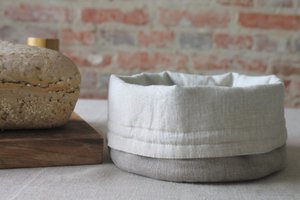 Brotkorb aus Leinen
