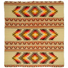 Ecuadoriansk alpaca tæppe | indfødt tæppe | Antisana Orange