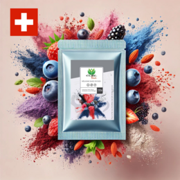  Divine Berry Mix - A nutritious meal supplement drink with a blend of berries, including acai, blueberry, and raspberry. Contains essential vitamins and minerals.