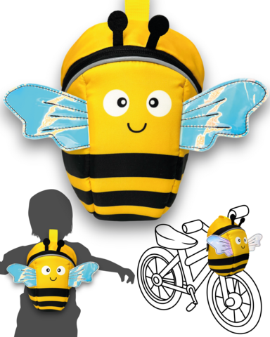 2 in 1 bicycle bag & backpack - bee