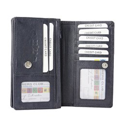 Cartera Mujer Piel Vaqueta - RFID Antideslizante - Cartera Mujer Ideal