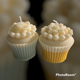 Cupcake floral - ¡Color y aroma a tu elección!