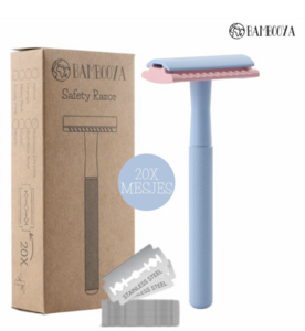 Safety Razor + 20 Razor Blades - Color Collection – Frosty Pink