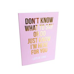 Greeting card lots of love, per 5 pieces