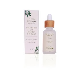 Acne-healing toner with peridot and trikenol. Helps reduce blemishes and promote clear, healthy skin. Suitable for all skin types.