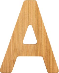 Abc Buchstaben Bambus A | Buchstabenzüge | Holzspielzeug