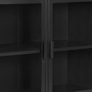 Bolini Vitrine Cabinet Level - Black - Metal - 85x40x85 cm