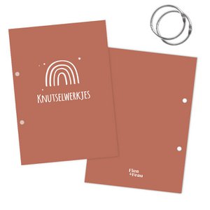 Bewaarbundel knutselwerkjes A4 | regenboog roest witte regenboog