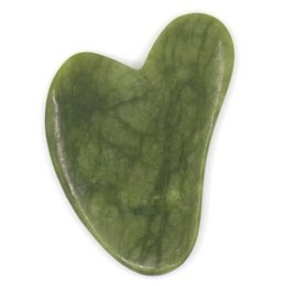 Sæt med 11 + 1 gratis - grøn jadesten Gua Sha med låg