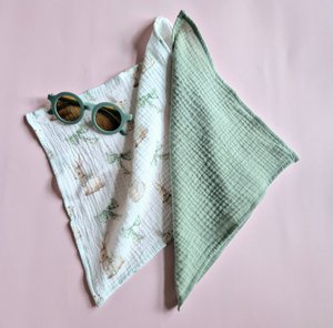 Set mit 2x hydrophilen Tüchern 30x30cm - Kaninchen