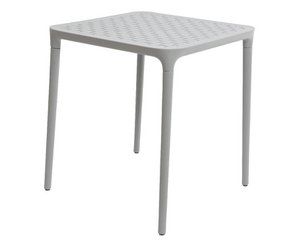Table Porto plastic 65x65cm gray
