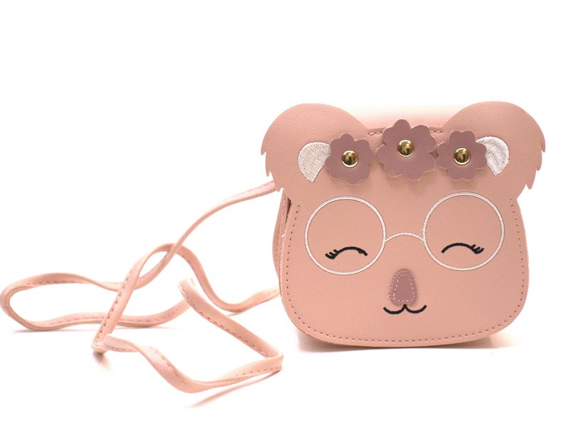 Kinderschoudertas - Yumi de kleine koala Roze