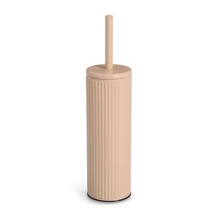 Toilet brush, metal/stainless steel/plastic, almond