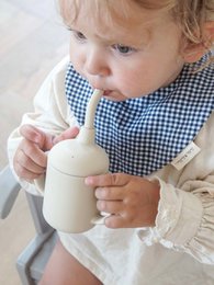 Sippy Cup in silicone - Beige ostrica