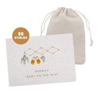 Puzzel Zwangerschapsaankondiging 'Baby on the way' 80 stukjes