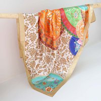 Satijnen bandana sjaal barok sun