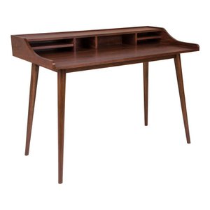 Hellerup Bureau - Bruin, walnootfineer, 60x120x88cm