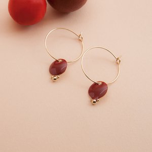 CIRCLE medallions hoops
