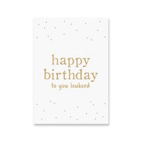 Karte Geburtstag Leukerd | Goldfolie