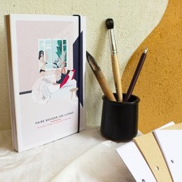 Cuaderno de bocetos recargable "El Artista" - Kraft + Hojas en blanco