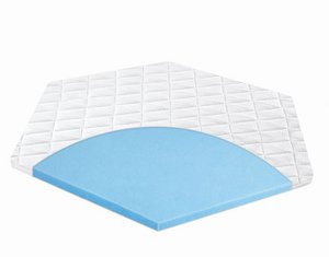 tiSsi® 6-Eck Matratze für  Laufgitter / Laufstall 80x136 cm