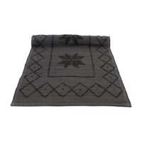 Woven cotton rug Star Anthracite 50/100cm