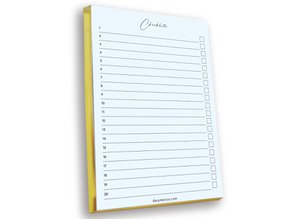 Checkliste mit Goldschnitt (10 VE)