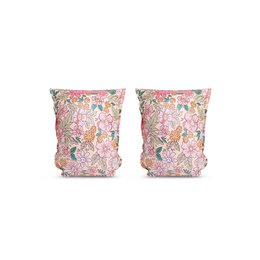  Colorful, floral-patterned arm bands for kids aged 0-6 years, suitable for water activities.