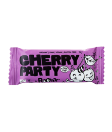 Organic cherry chocolate chip snack bar, 30g.