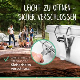 Lunchbox aus Edelstahl | edelstahl, Bruchfest, auslaufsicher | 800 ml