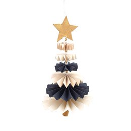 Juletræ dansende ornament bl/hv/nat sæt/2 900-013