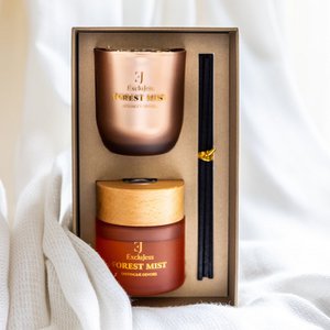 Forest Mist Gift set of fragrance sticks & candle - Distingue Devore
