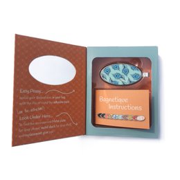 Peacock Feathers: Magnetisk designertelefon & nøgleholder, til pung, bil, hjem