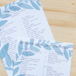 Coupon booklet time instead of stuff, dark green
