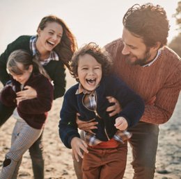 Armbånd med skive - Familie på kuglekæde rustfrit stål