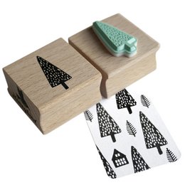 Træ med pletter stempel