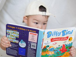 Książka dźwiękowa Ditty Bird Baby: Dźwięki dinozaurów