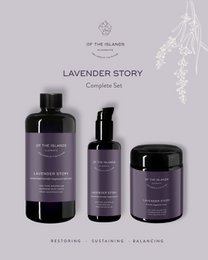  Lavender Story Gift Set, a soothing massage oil set with calming lavender scent, perfect for relaxation and self-care.