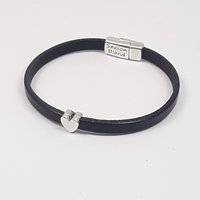 Semplice heart Squeeze antique silver