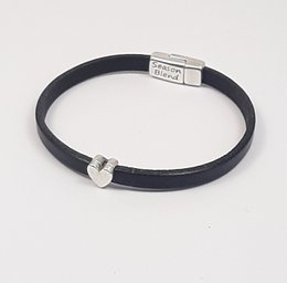 Semplice Herz Squeeze Antik Silber