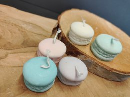 Set candele macarons - Set candele macarons da 5