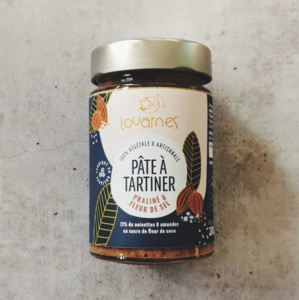 Praline and fleur de sel spread