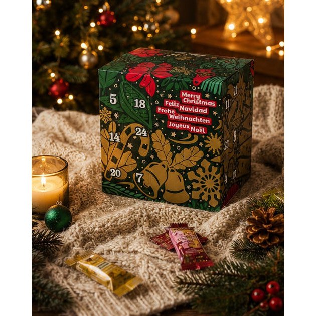 Veganer Adventskalender Würfel – Ohne Zuckerzusatz, vegan, glutenfrei