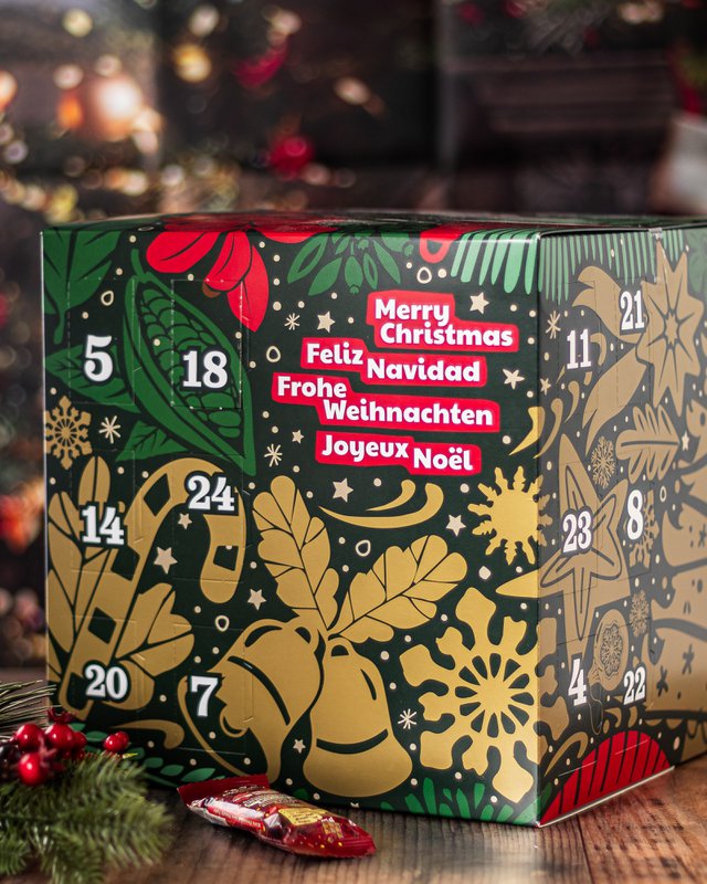 Veganer Adventskalender Würfel – Ohne Zuckerzusatz, vegan, glutenfrei