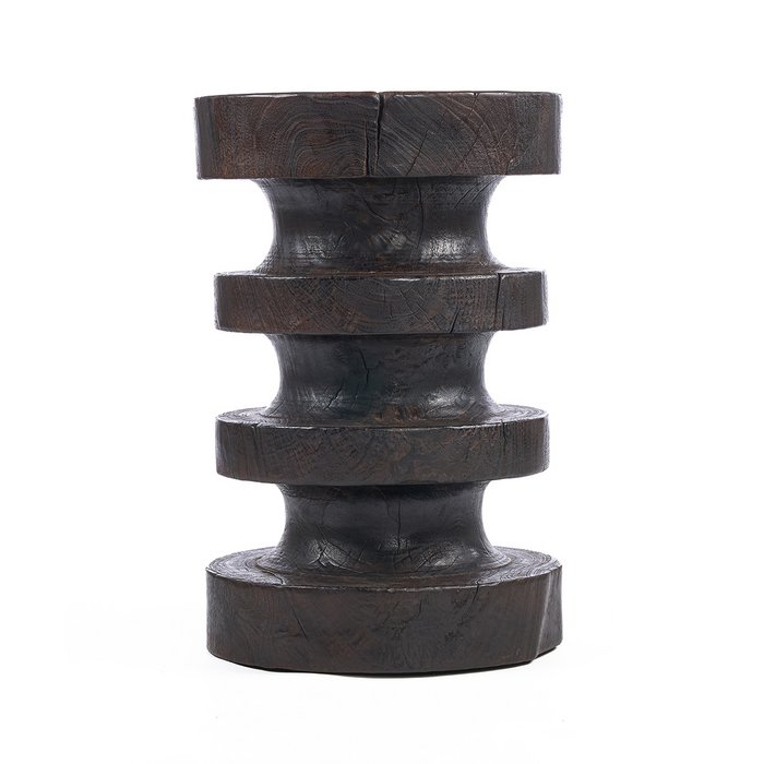 De Mocha Rings Bijzettafel - Donker Walnoot