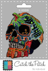 Cobra skull biker skeleton - multicolored
