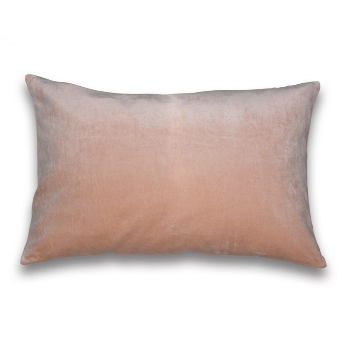 kussen velours misty rose