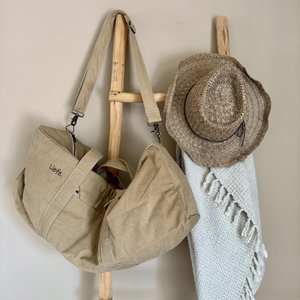 MultiBag khaki blanco (travel, yoga, beachbag) NEW