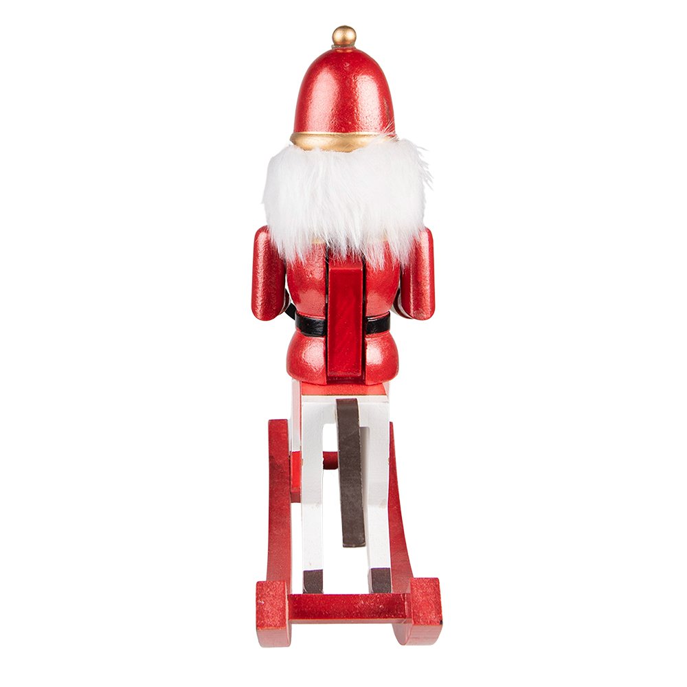 Beeld Notenkraker 30 cm Rood Groen MDF Kerstdecoratie